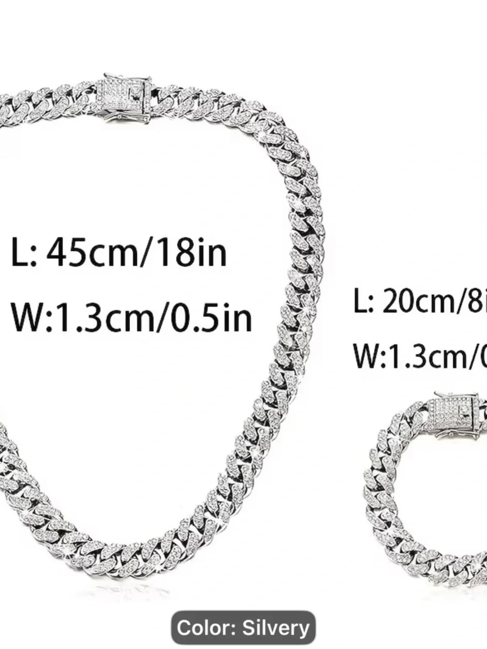 Men and woman necklace and bracelet set - Picture 4 of 5
